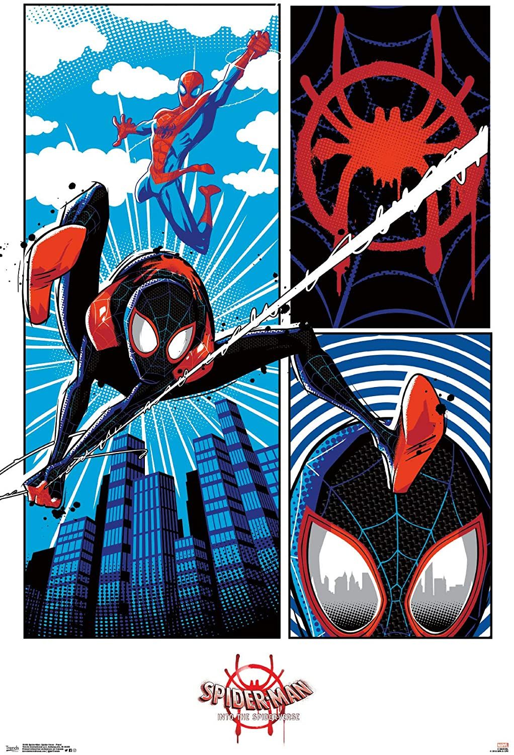 SPIDER-MAN nel film di Spider-Verse Grande Tela Stampa Artistica A0 A1 A2 A3 A4 