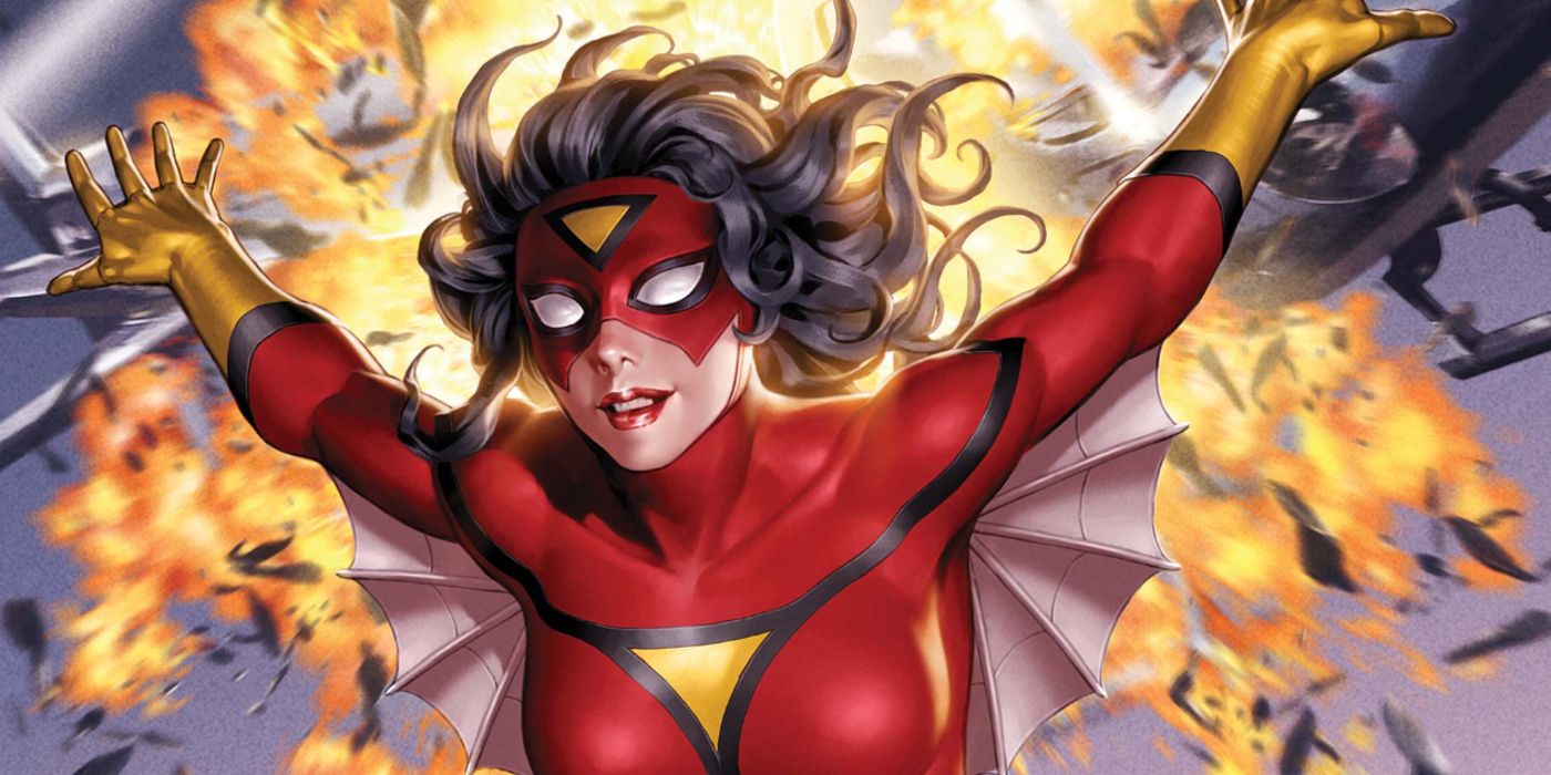 spider-woman 1 comic cover art cropped