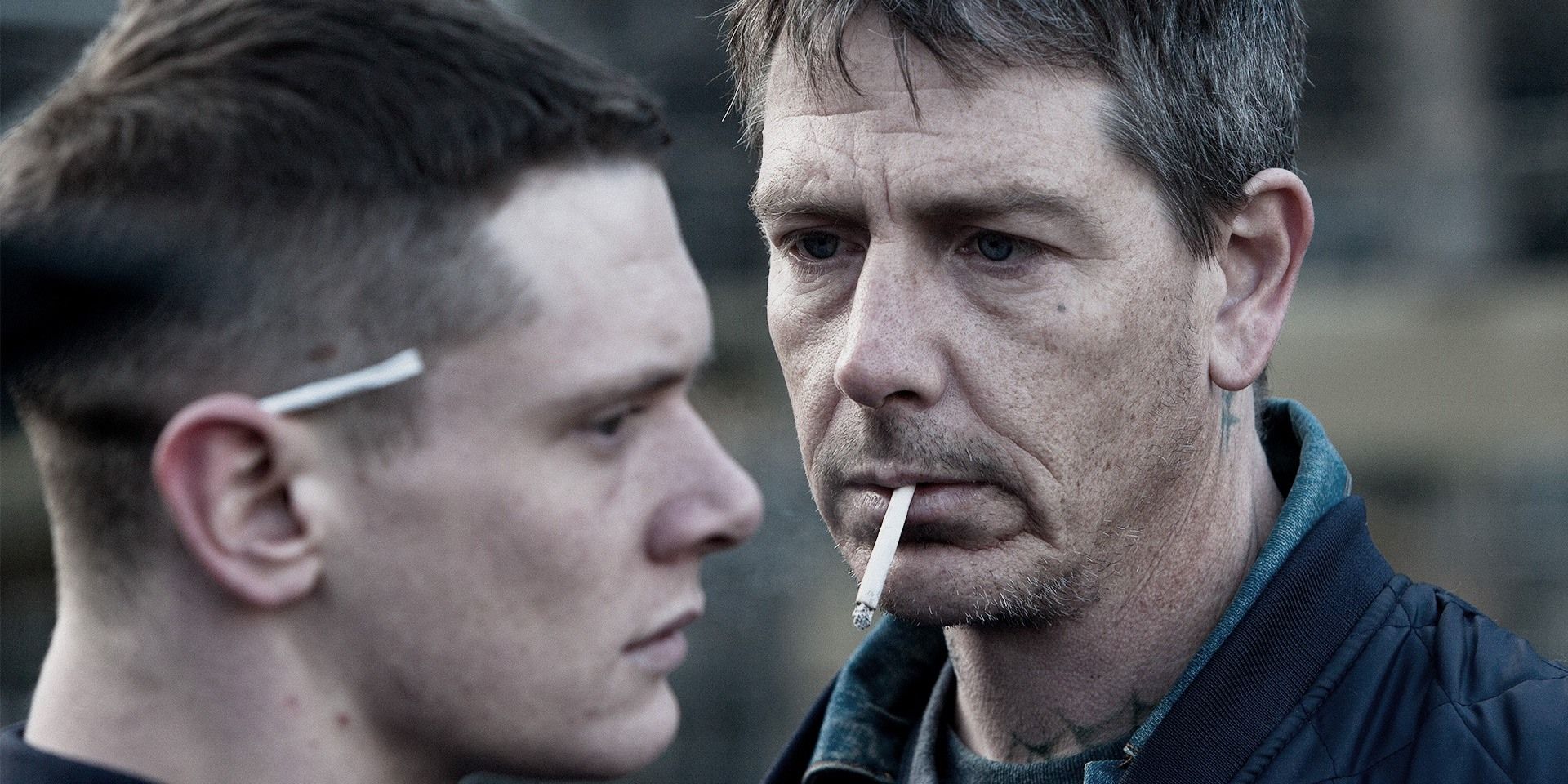 Eric and Neville talking in Starred Up.