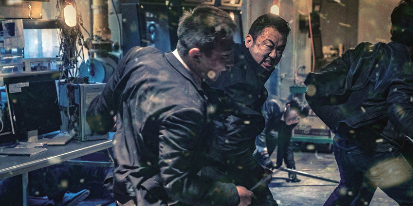 the gangster the cop the devil fight scene
