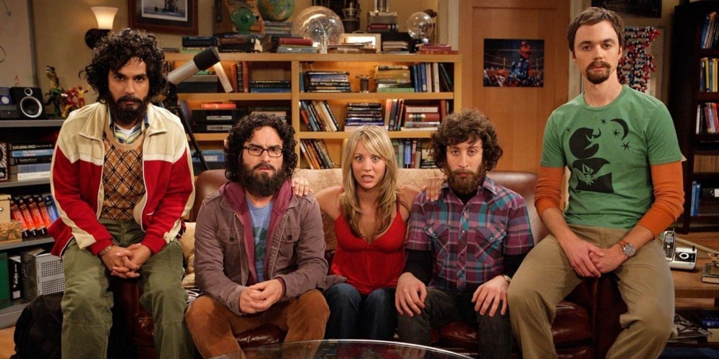 the group comes home from the arctic - the big bang theory