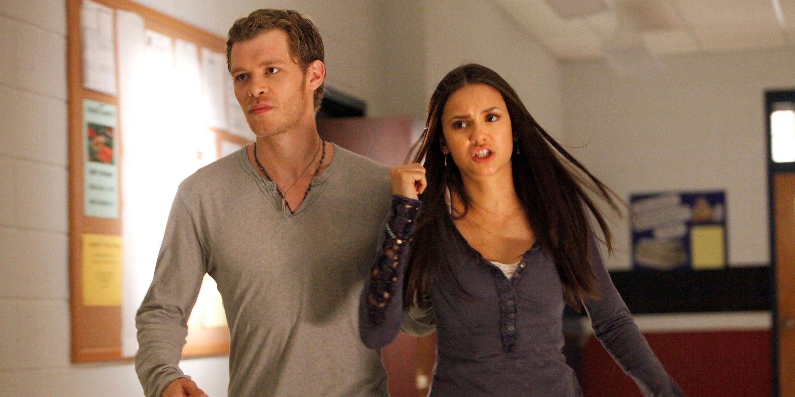Klaus and Elena in The Vampire Diaries