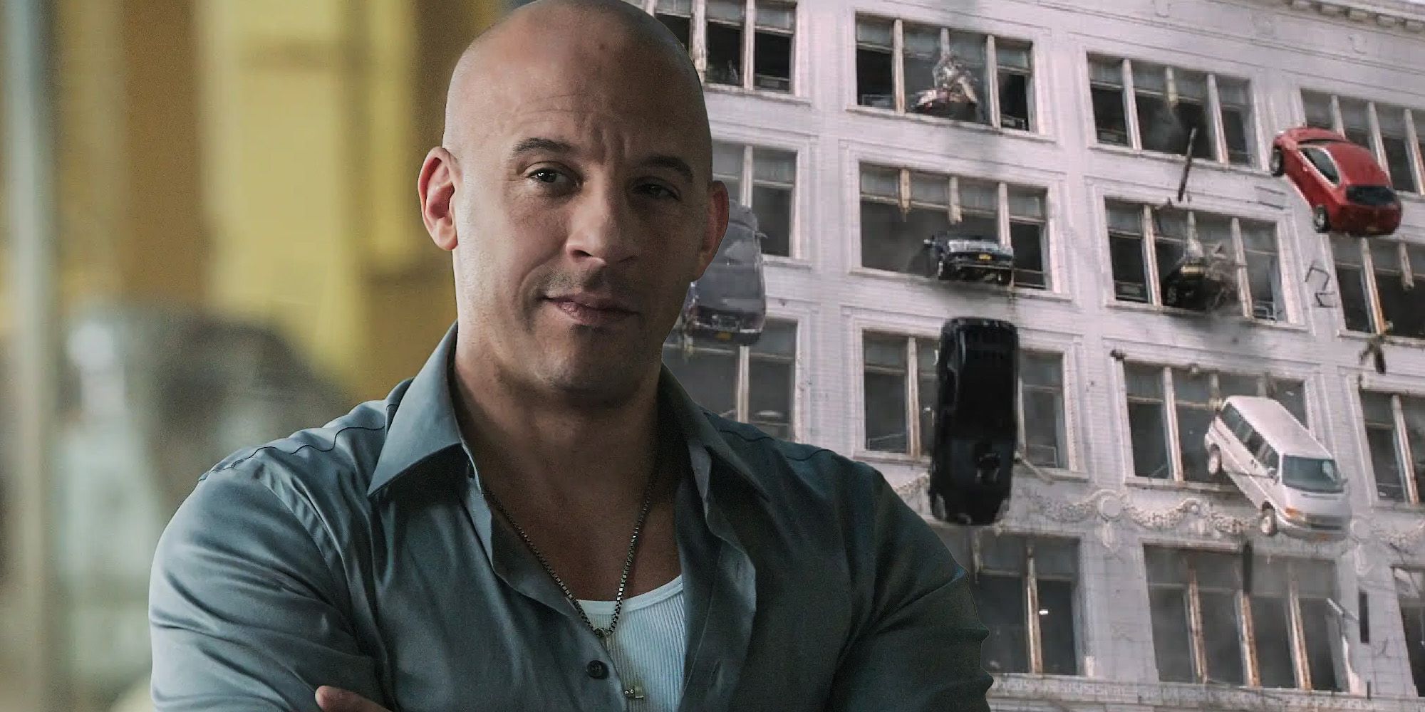 vin diesel fate of the furious raining cars
