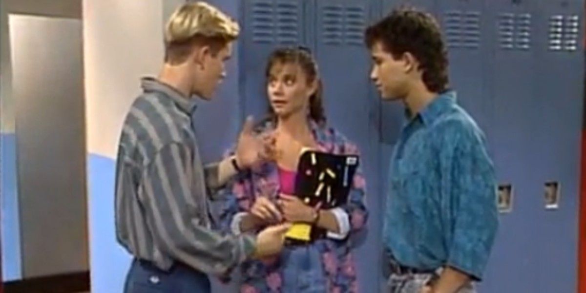 Zack and Slater go after the same girl in season 4 episode 1 of Saved By The Bell
