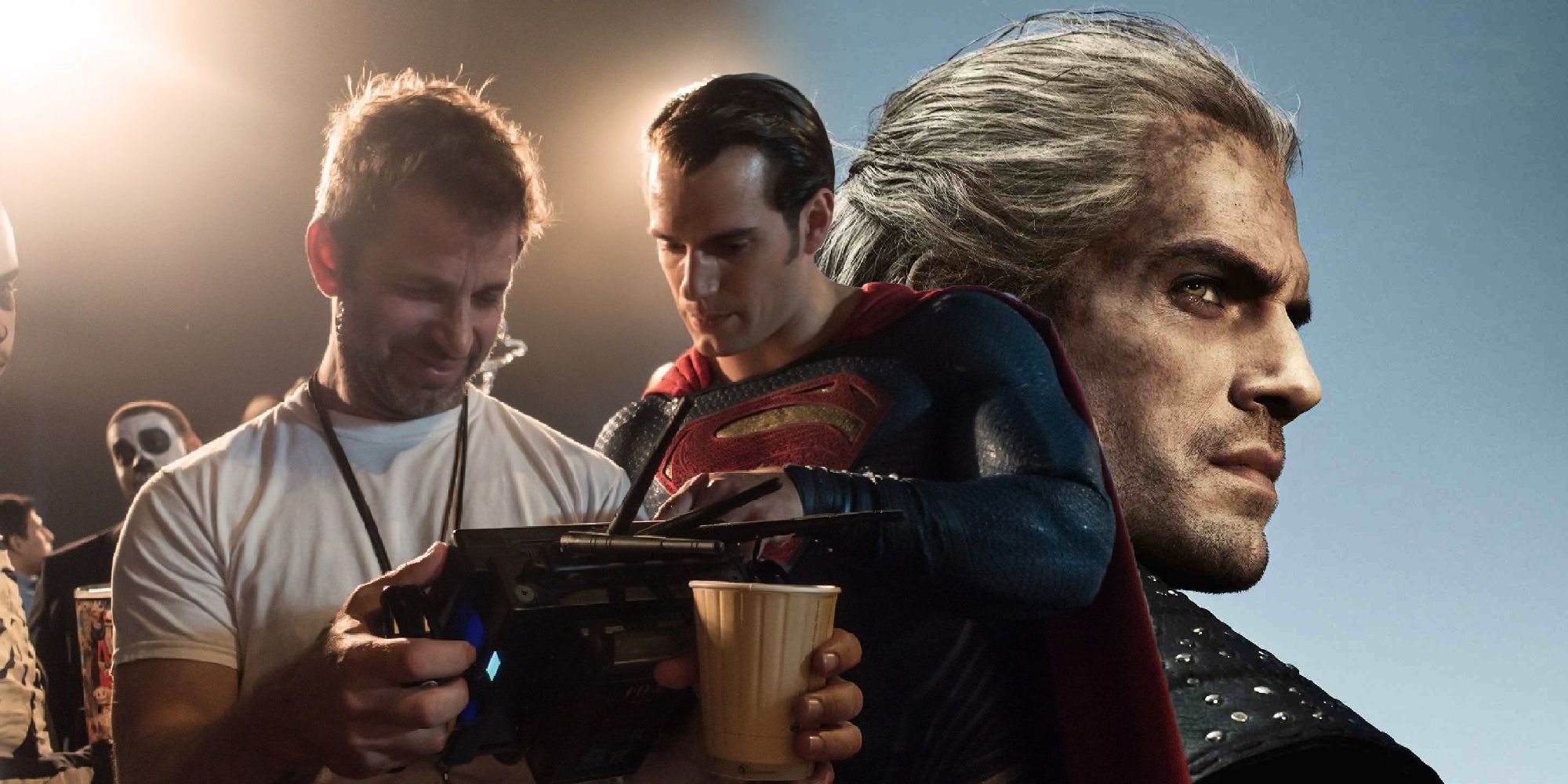 zack snyder and henry cavill justice league reshoots witcher