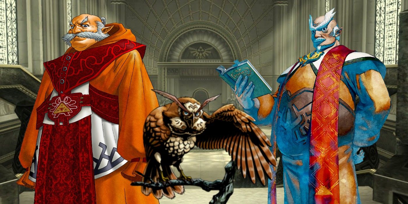 Rauru, Kaebora Gaebora and Gaebora all togeth in the temple of time from Zelda