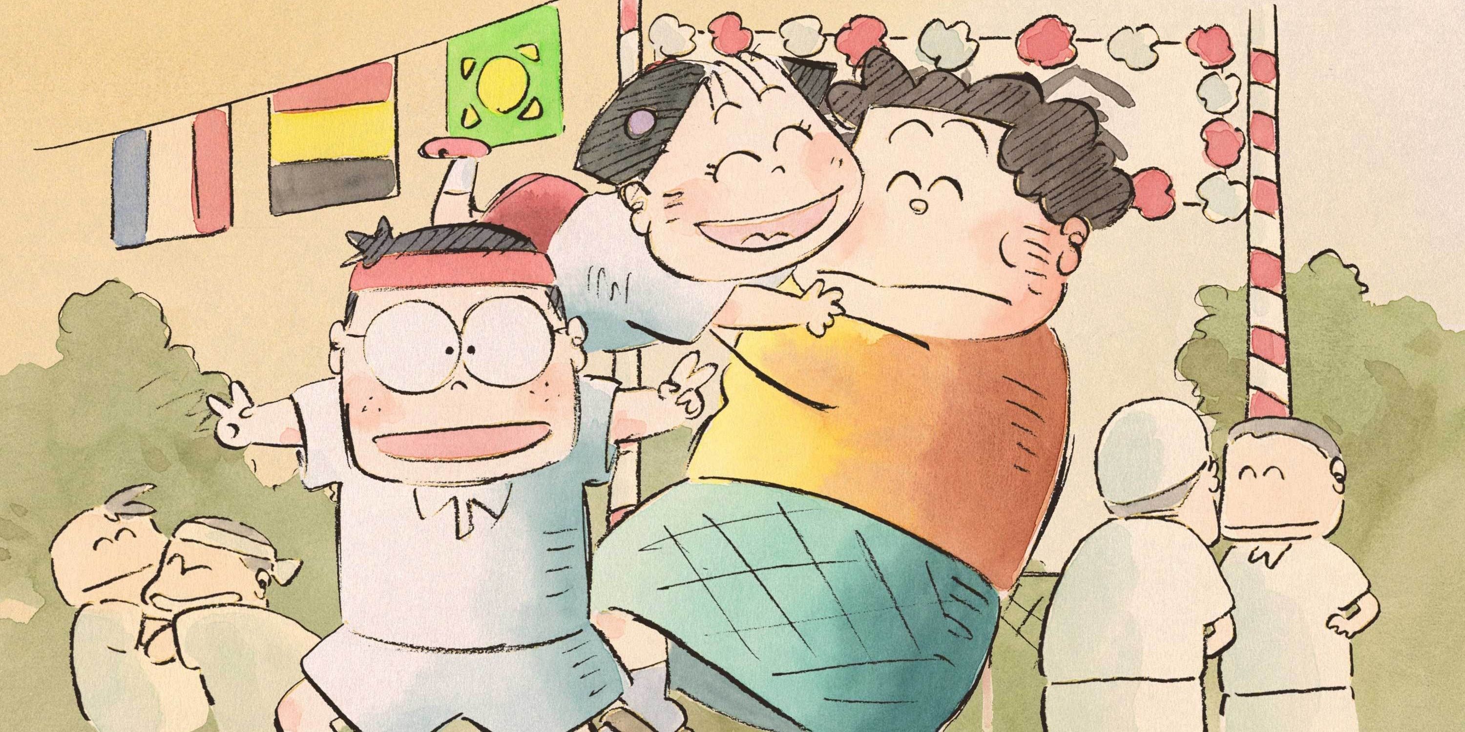 yamadas posing for photo