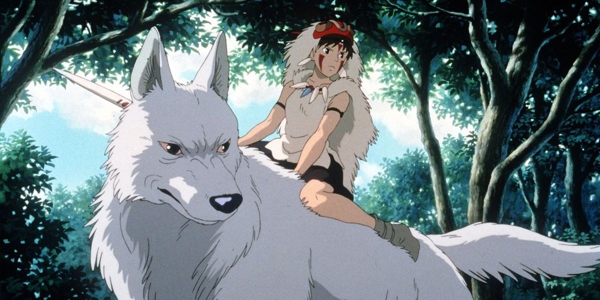 princess riding wolf