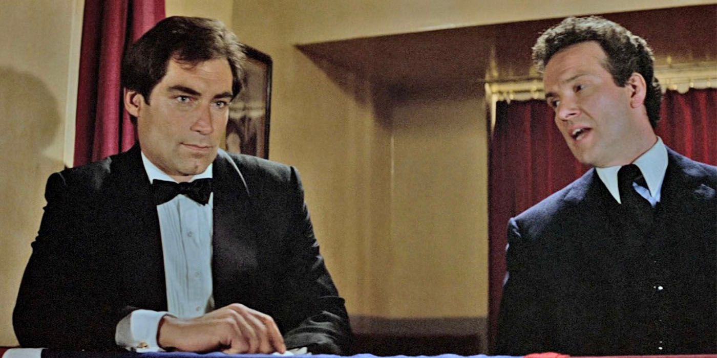 Bond meets Saunders in The Living Daylights