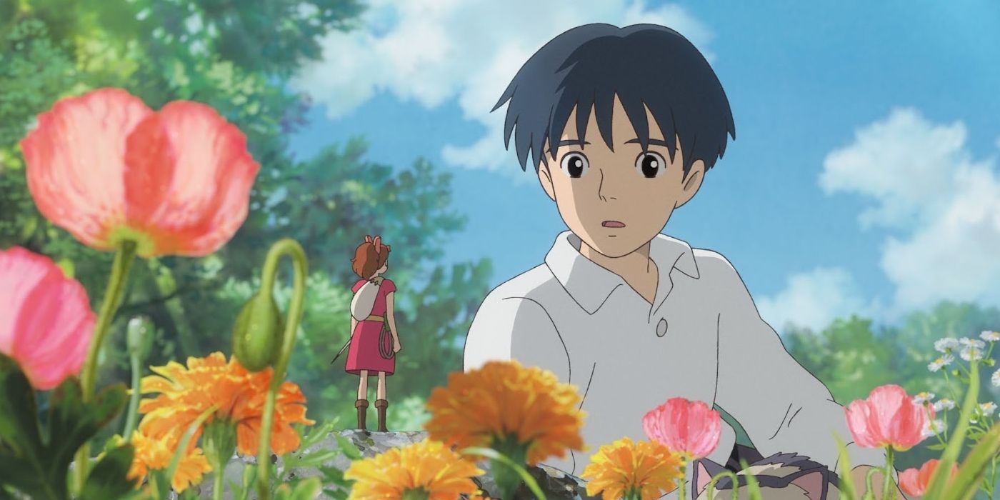 Show sees a tiny Arrietty in the flowers in The Secret World of Arrietty