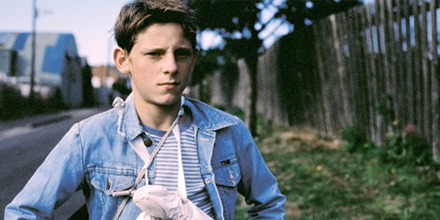 Jamie Bell looking sad in Billy Elliot 