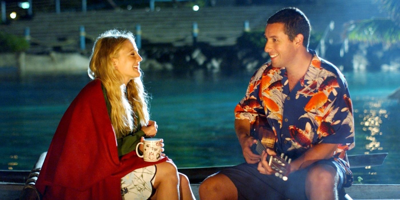 Drew Barrymore and Adam Sandler in 50 First Dates