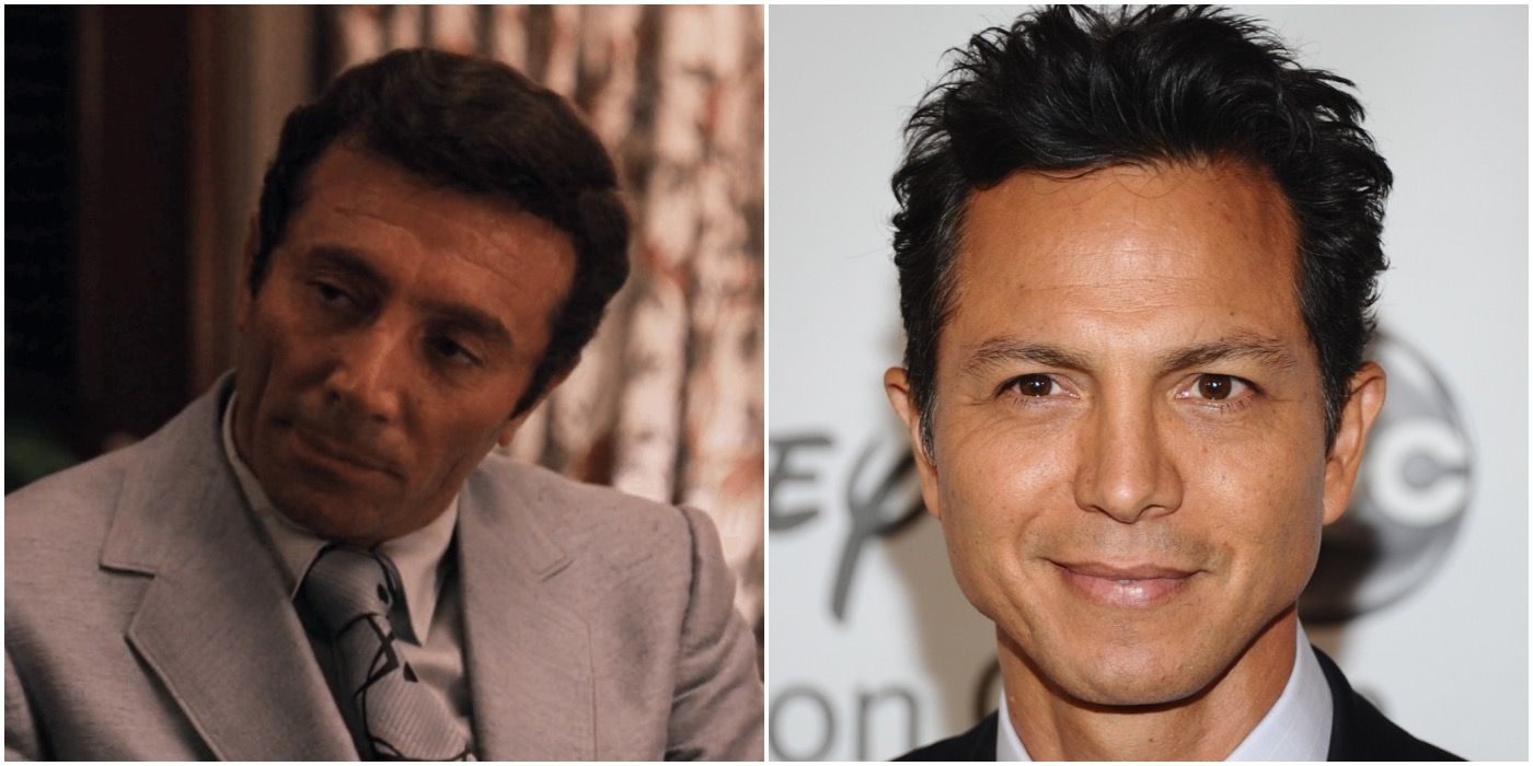 Benjamin Bratt and Johnny Fontaine in The godfather