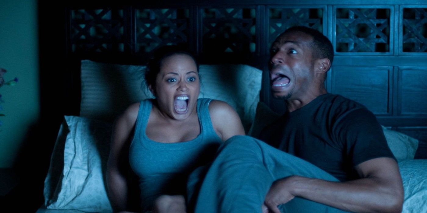 A haunted House 2013 Malcolm and Kisha screaming
