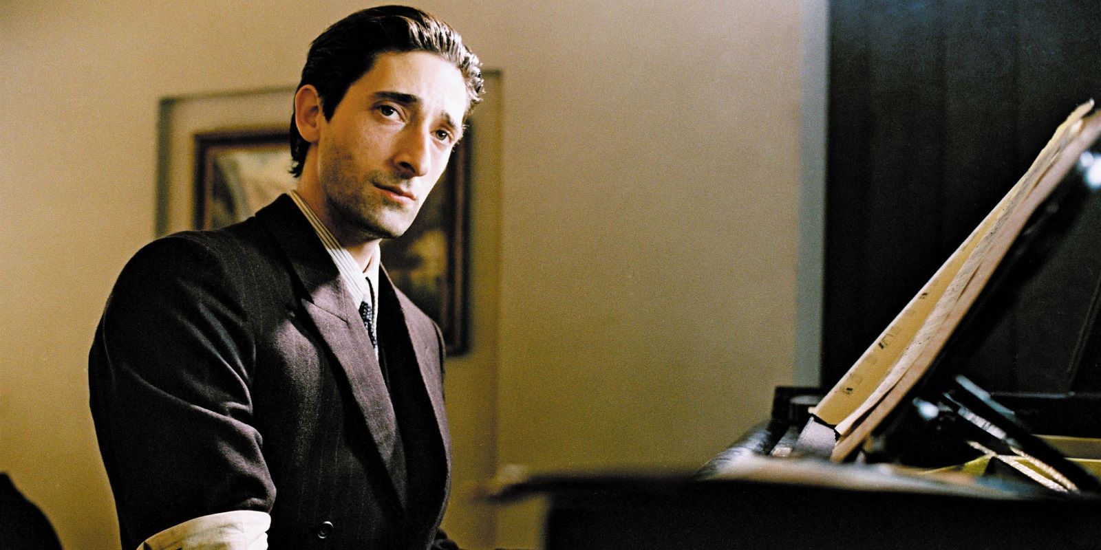 Adrien Brody playing the piano in The Pianist.