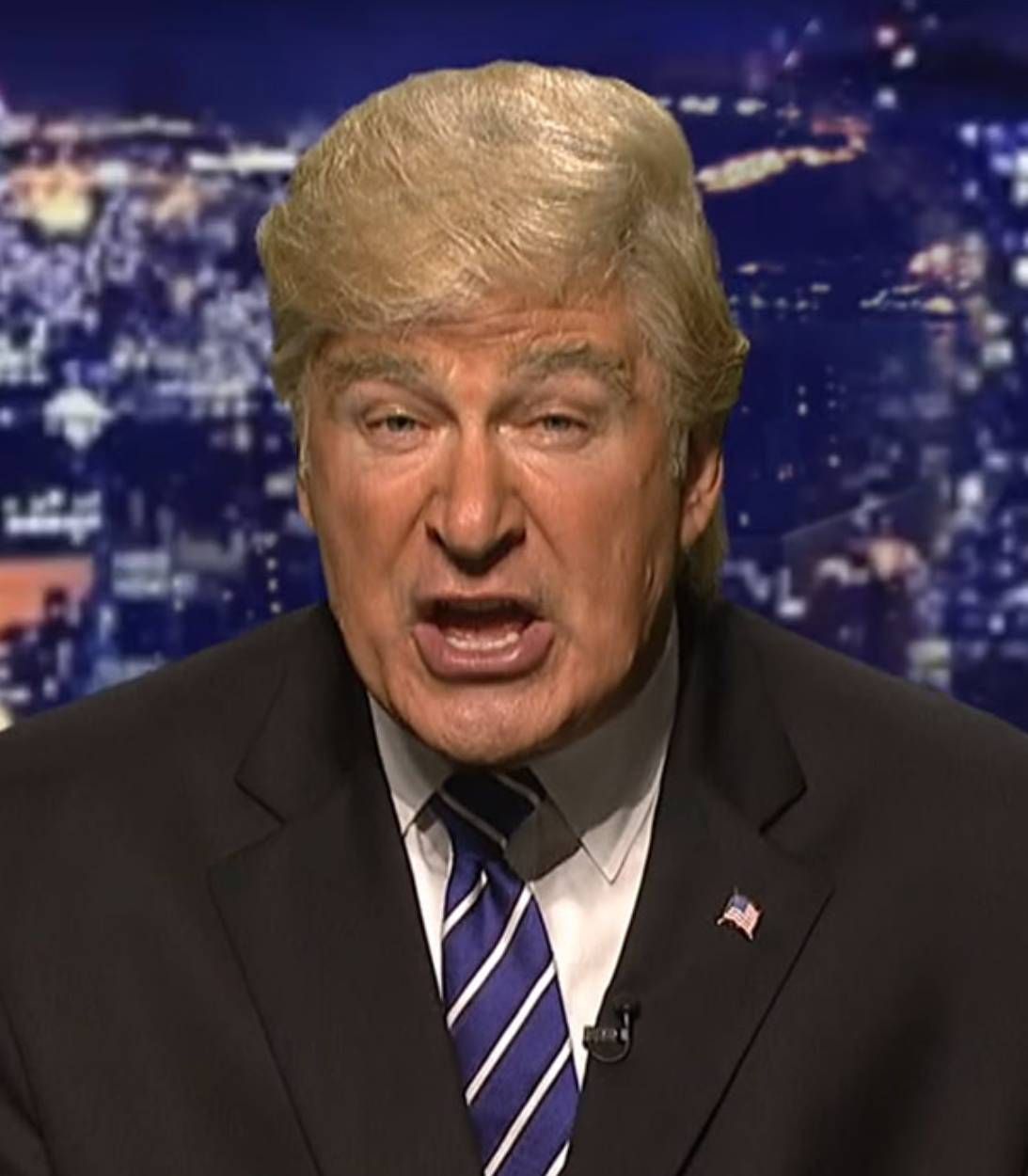 Alec Baldwin as Donald Trump on Saturday Night Live image pic vertical