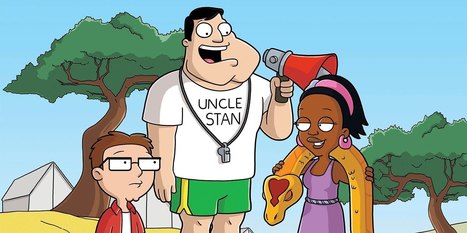 Stan and Steve at a camp in American Dad
