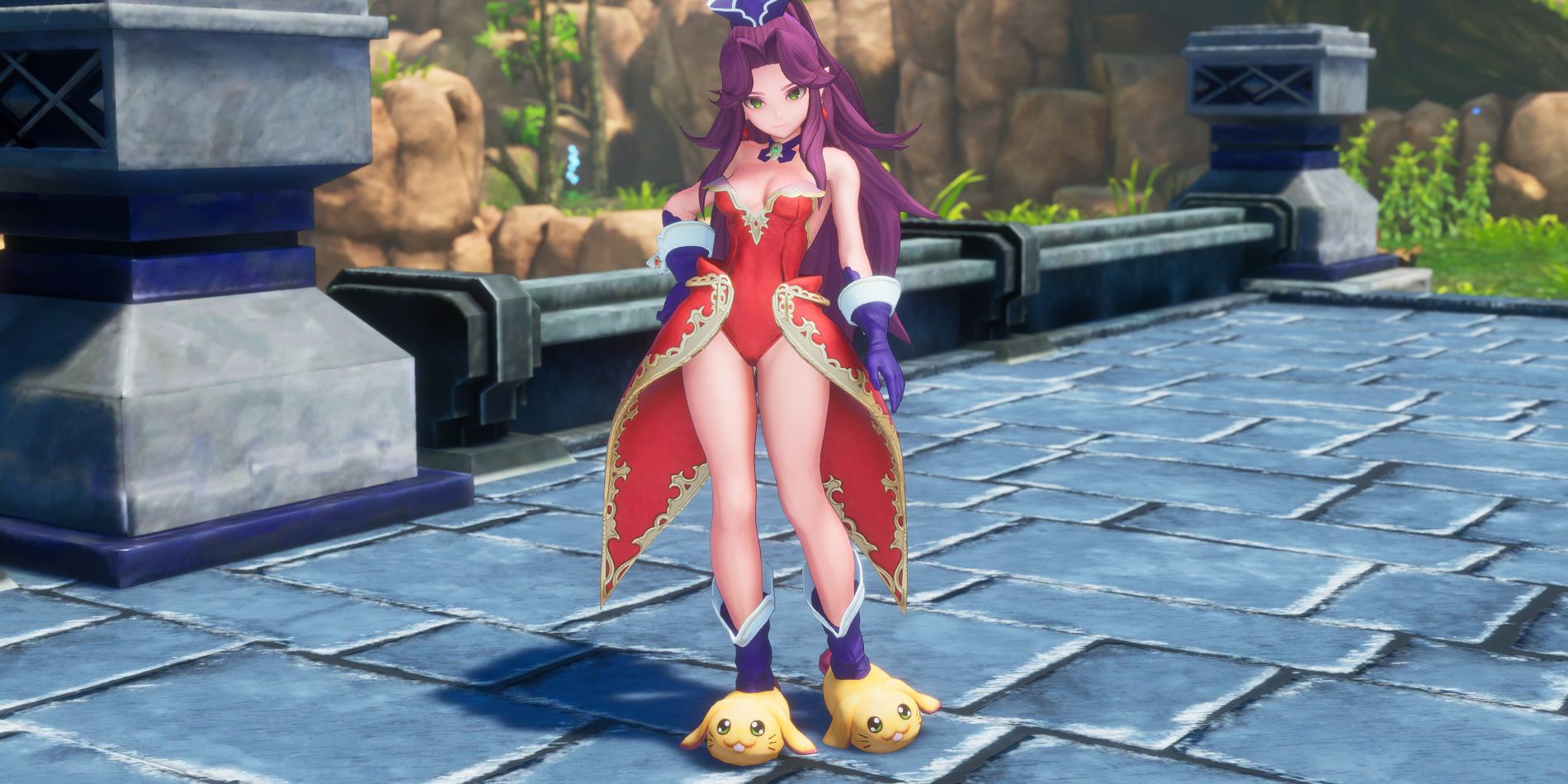 Angela Wears Rabite Slippers in Trials of Mana