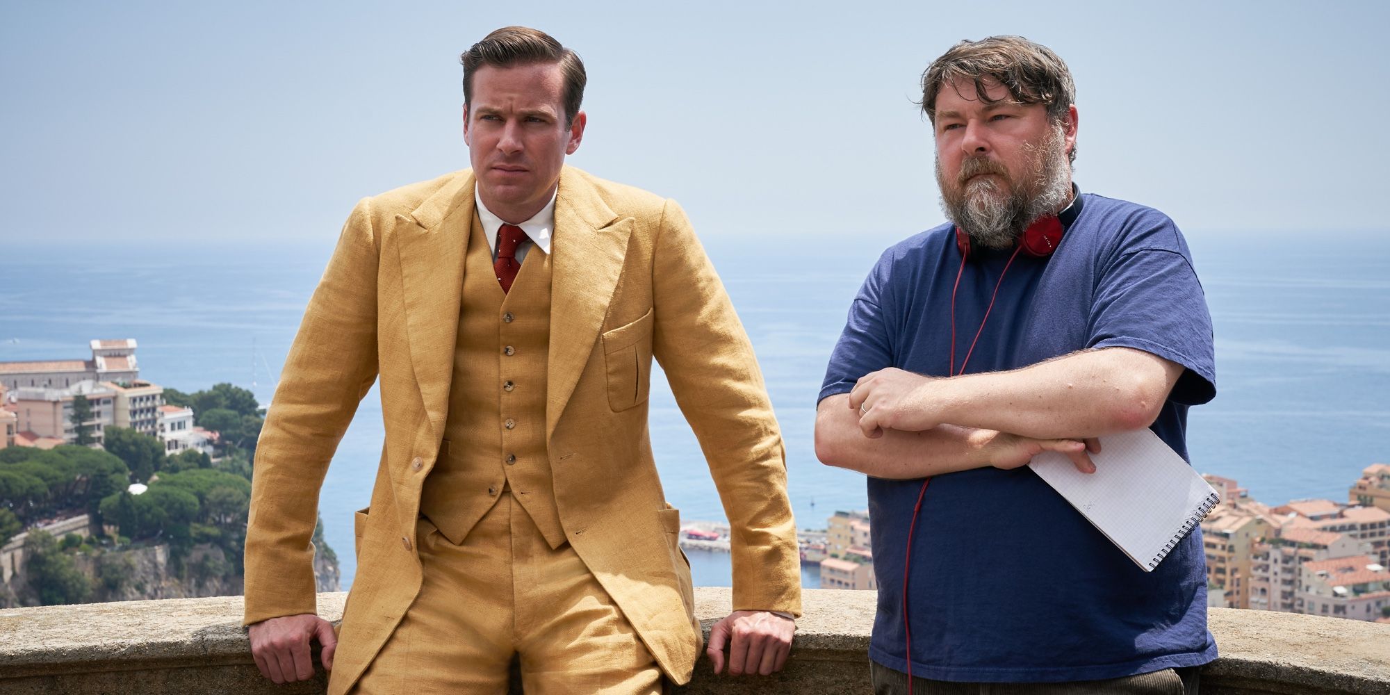 Armie Hammer and Ben Wheatley filming Rebecca