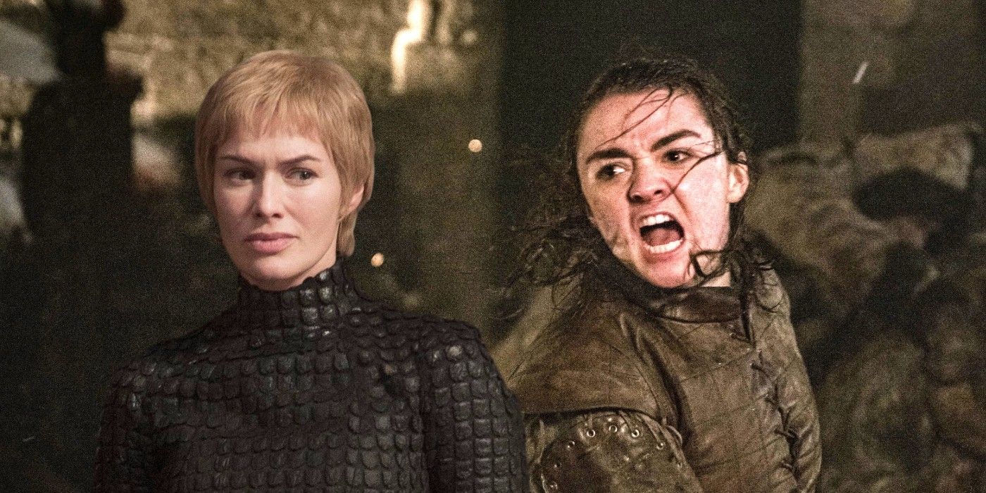 Arya and Cersei in Game of Thrones