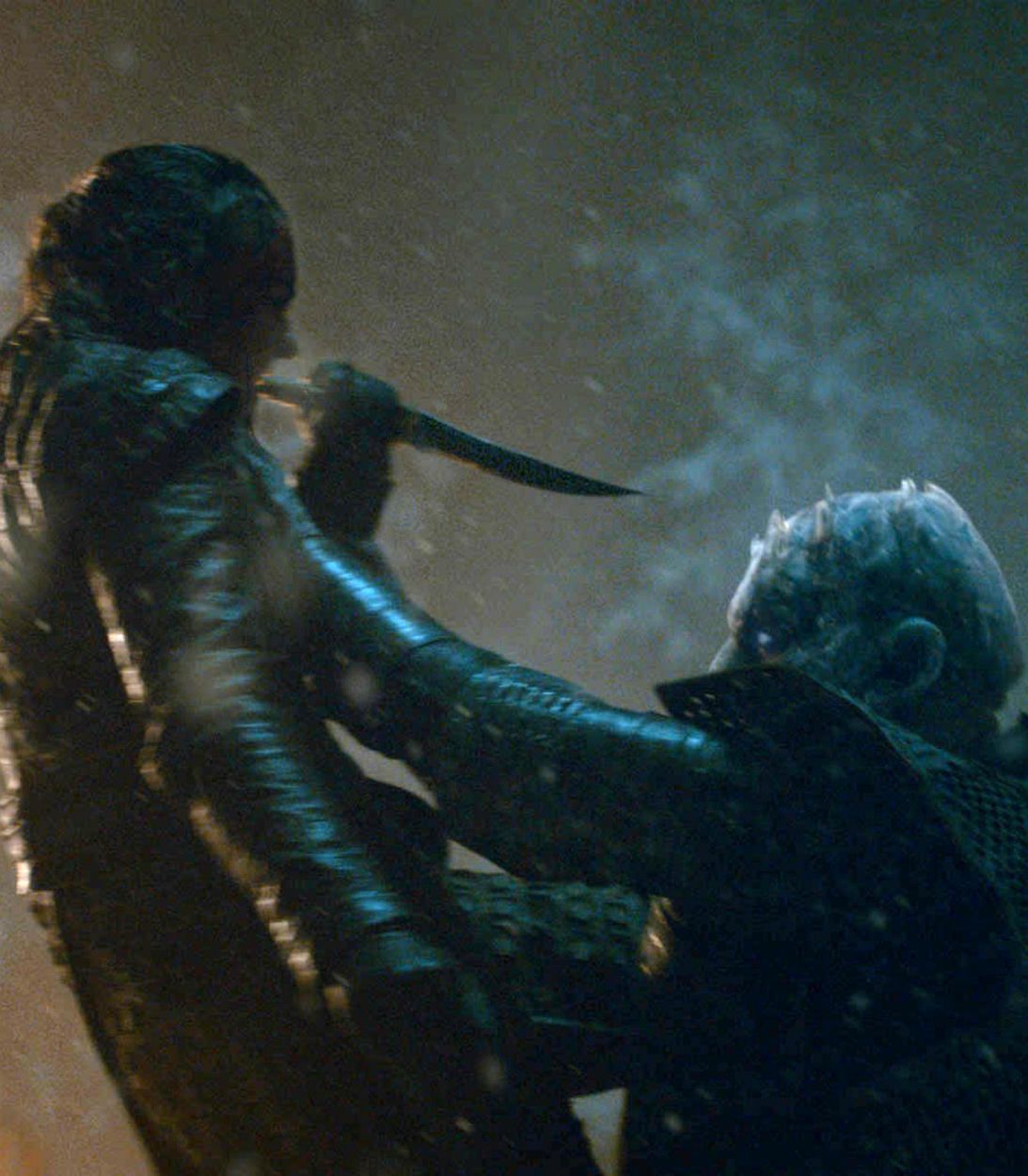 Arya kills the Night King in Game of Thrones Vertical