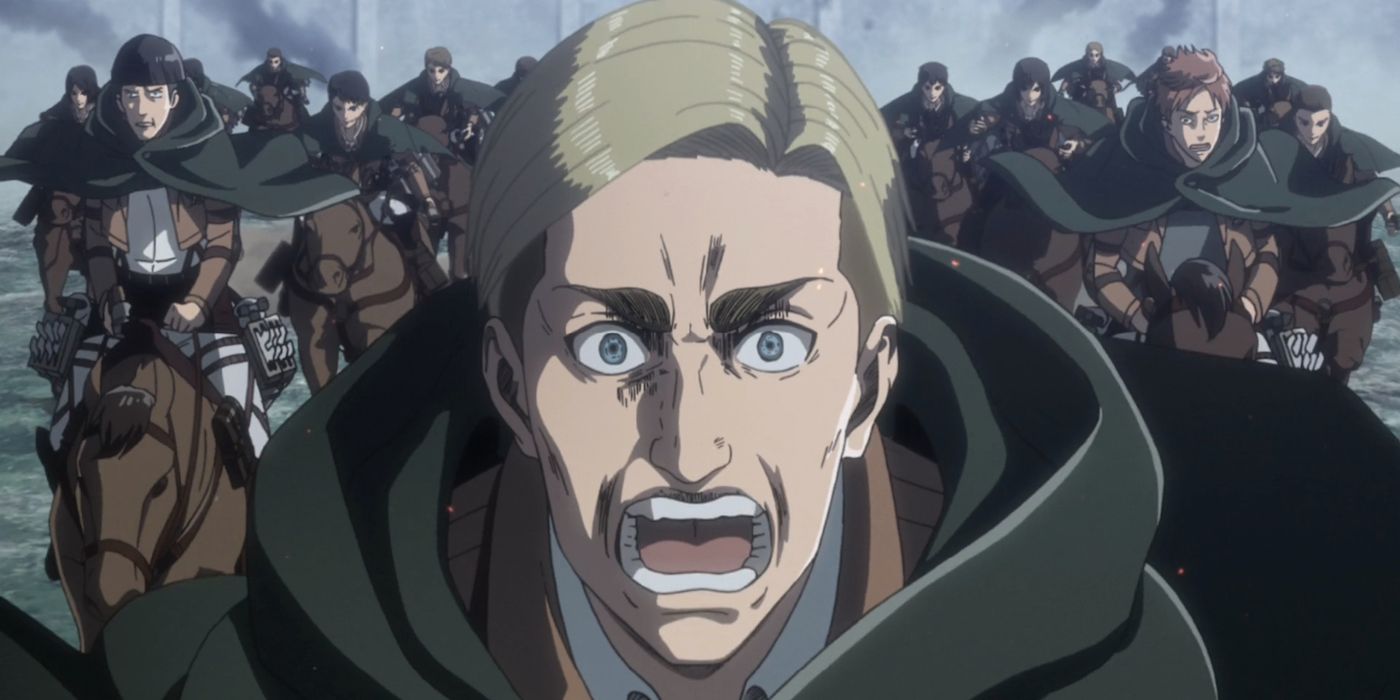 Erwin's final charge in Attack on Titan