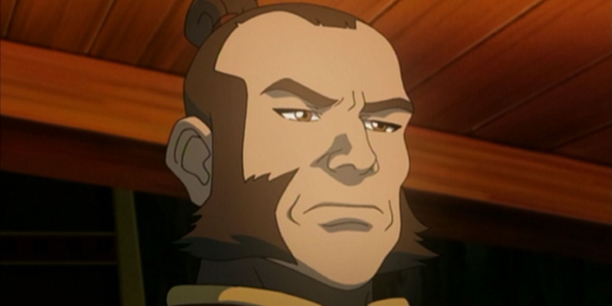 A profile screenshot of Admiral Zhao from Avatar: The Last Airbender