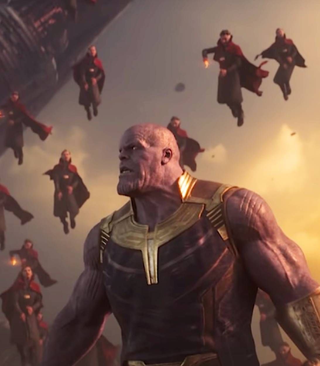 Avengers Infinity War Thanos Doctor Strange clones pic vertical