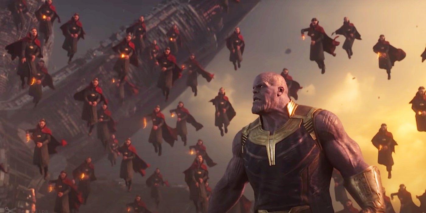 Doctor Strange multiples himself to fight Thanos in Avengers: Infinity War