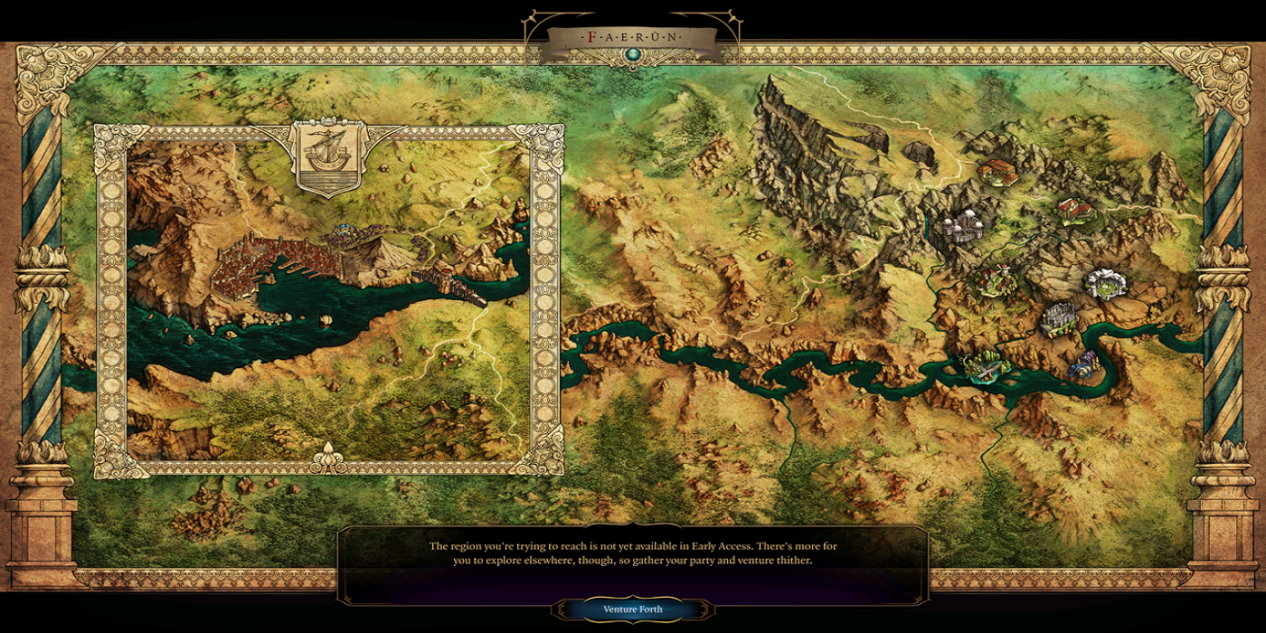 Baldur's Gate 3 map faerun