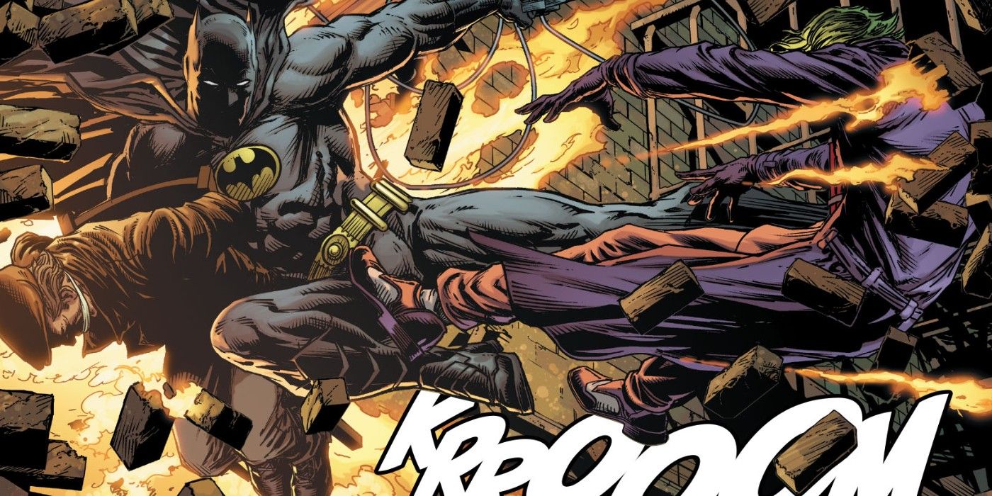 Batman rescuing Joe Chill in Batman: Three Jokers #3.