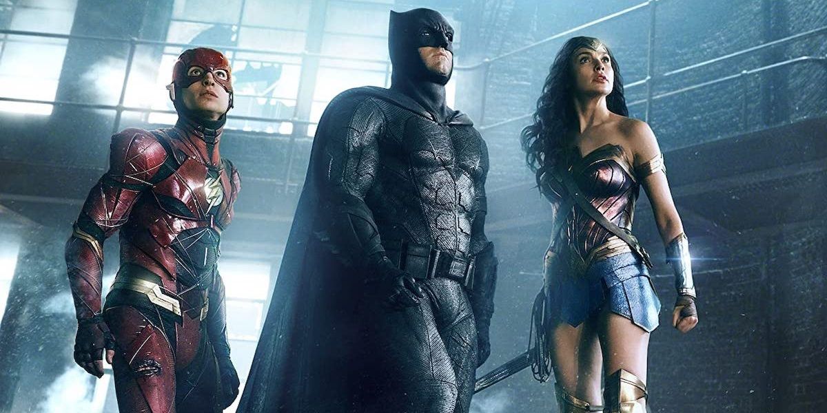 Batman, the Flash, and Wonder Woman in Justice League