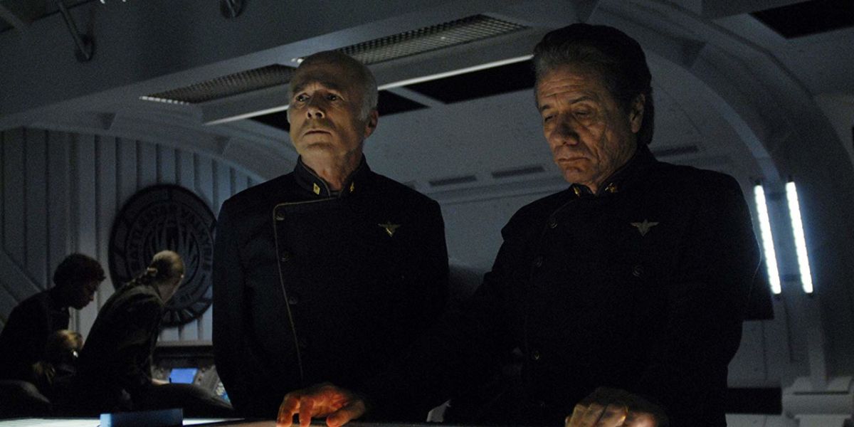 Edward James Olmos in Battlestar Galactica 