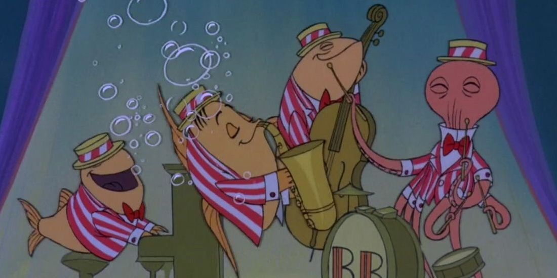 The Undersea Band Playing Beautiful Briny In Bedknobs And Broomsticks