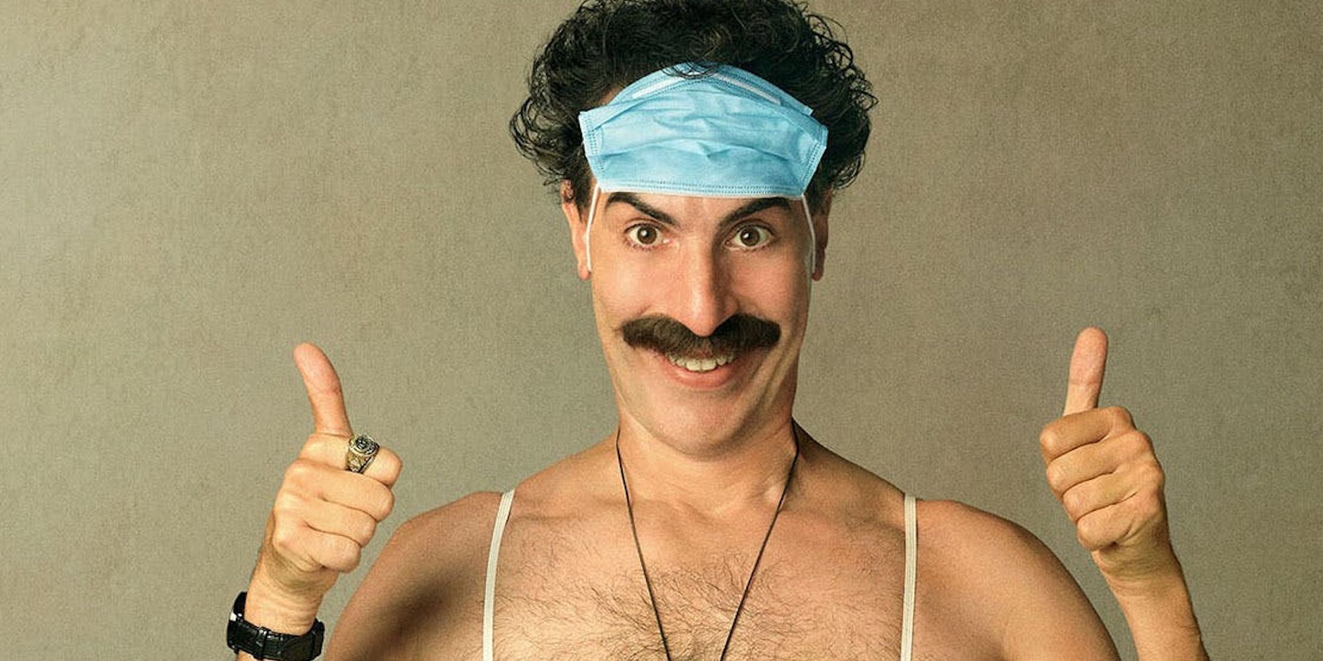 Sacha Baron Cohen in Borat Subsequent Moviefilm Poster