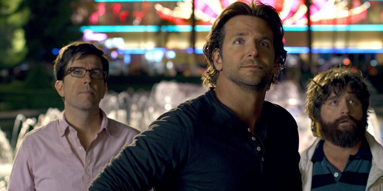 Bradley Cooper, Ed Helms, and Zach Galifianakis in The Hangover Part III