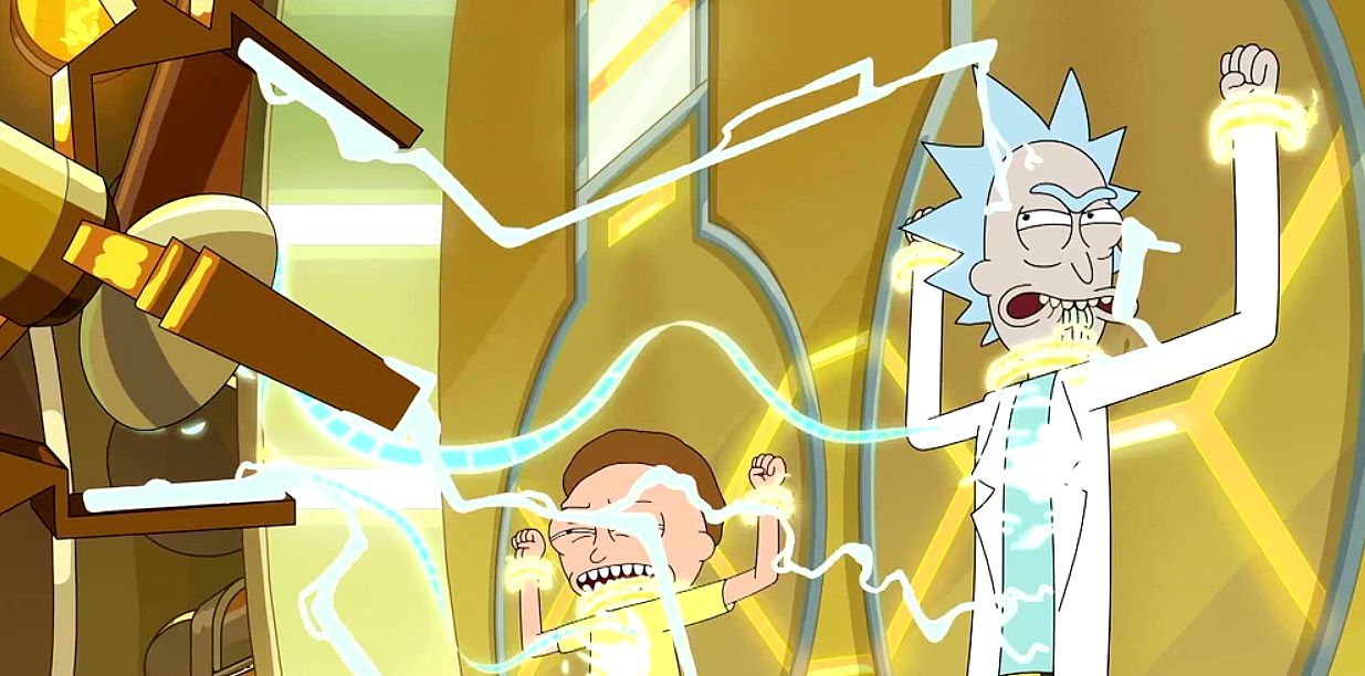 Story Lord threatens Rick and Morty 