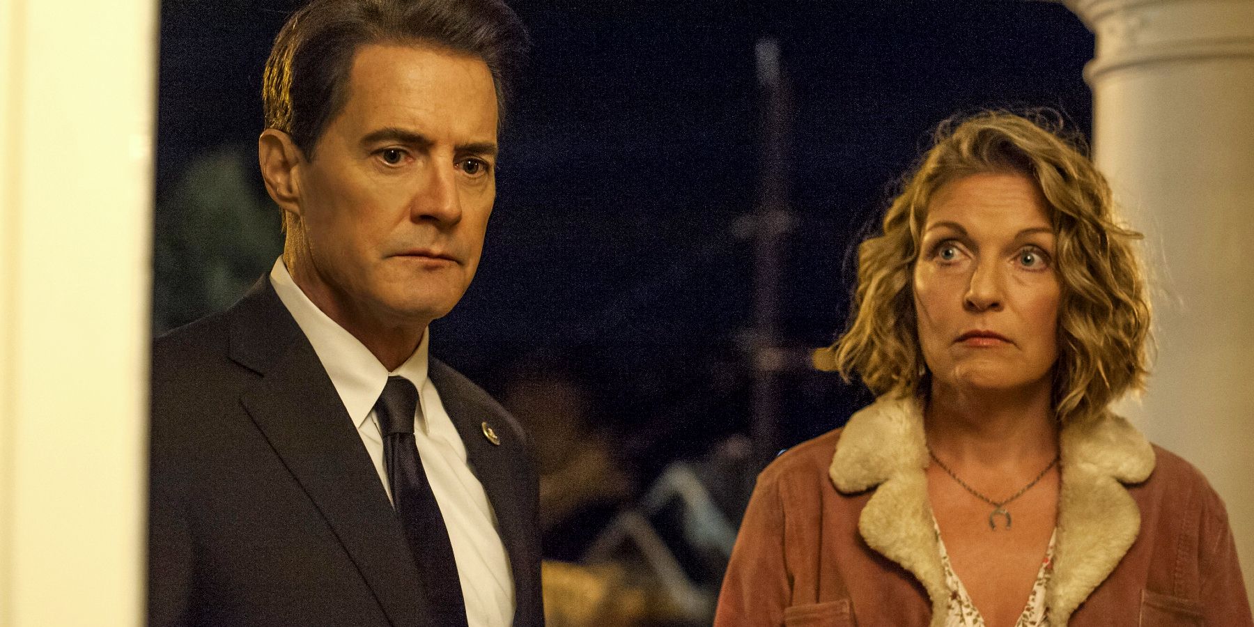 Carrie Page and Cooper in the Twin Peaks series finale
