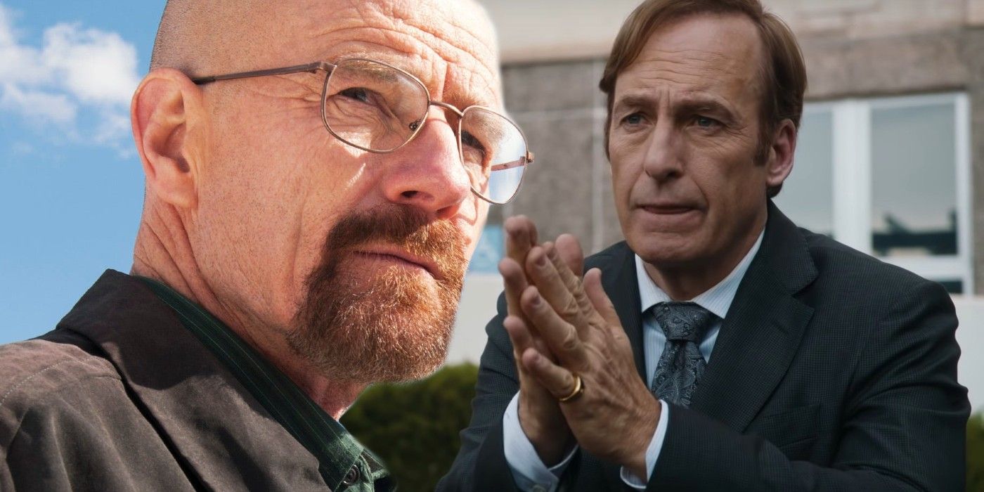 Bryan Cranston as Walter White in Breaking Bad and Bob Odenkirk as Jimmy McGill in Better Call Saul