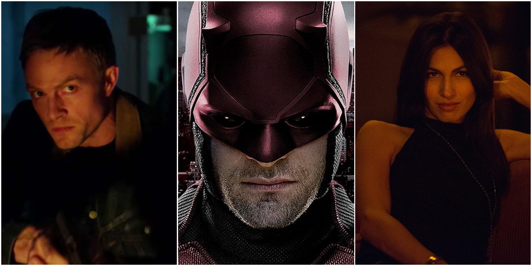Bullseye, Daredevil and Elektra in the Netflix MCU Daredevil series