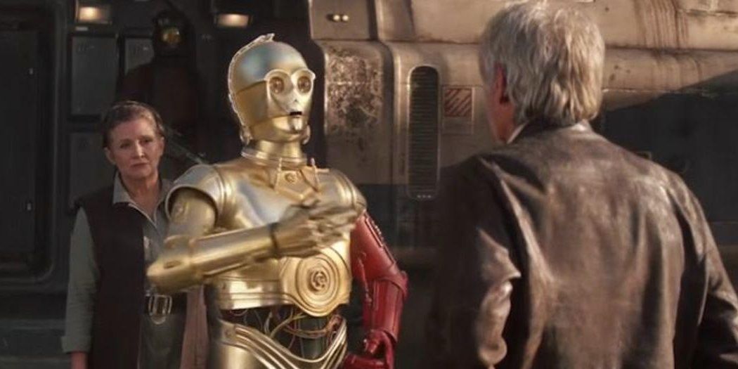C-3PO in Star Wars The Force Awakens