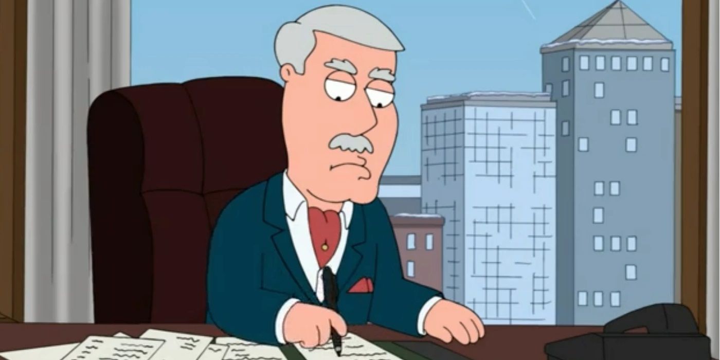 Lois' father Carter inside his office in Family Guy