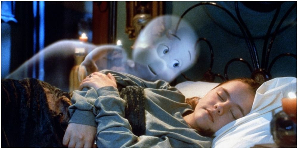 Ghost Looking At Sleeping Girl