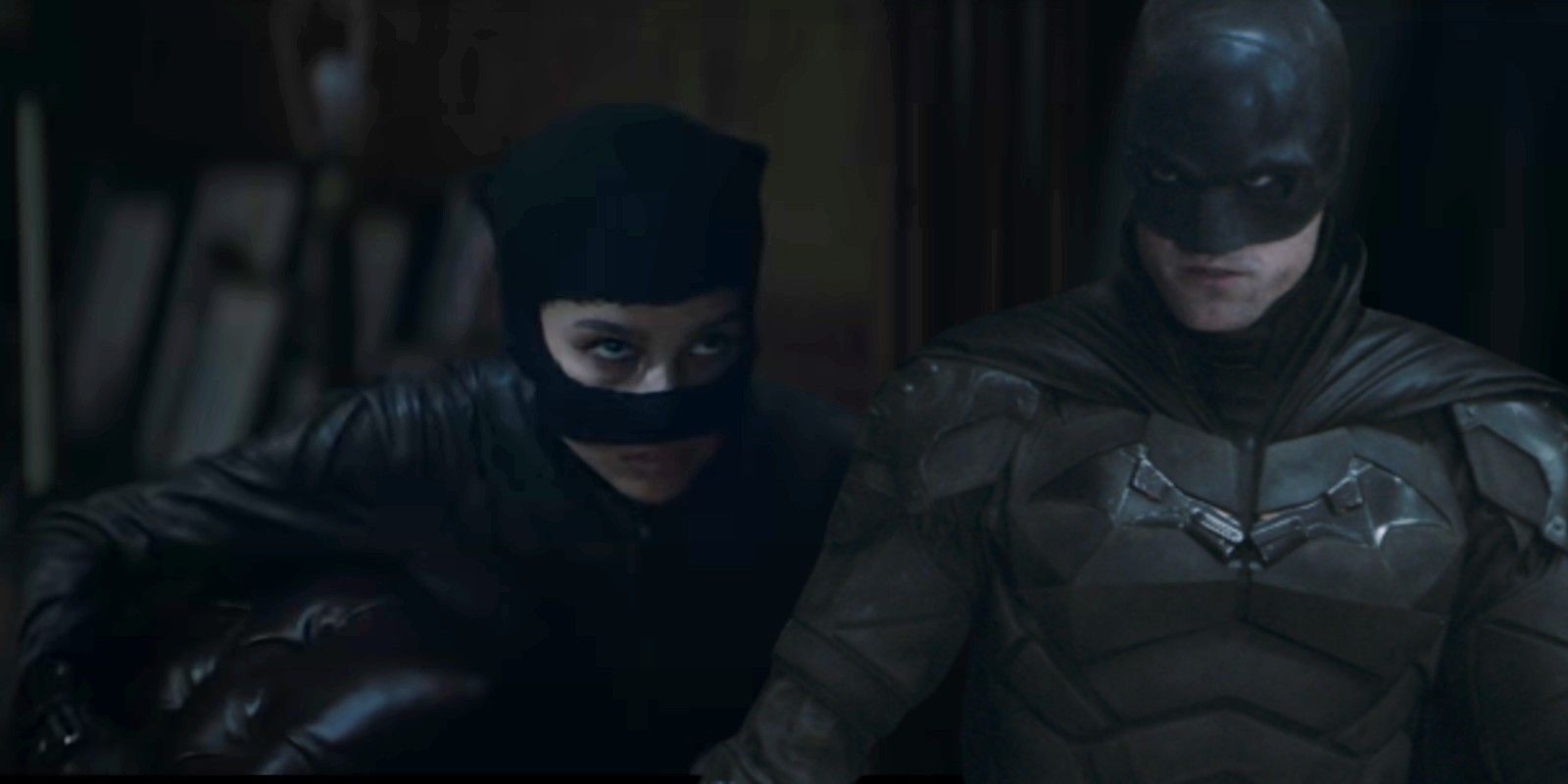 Catwoman and Batman in The Batman trailer