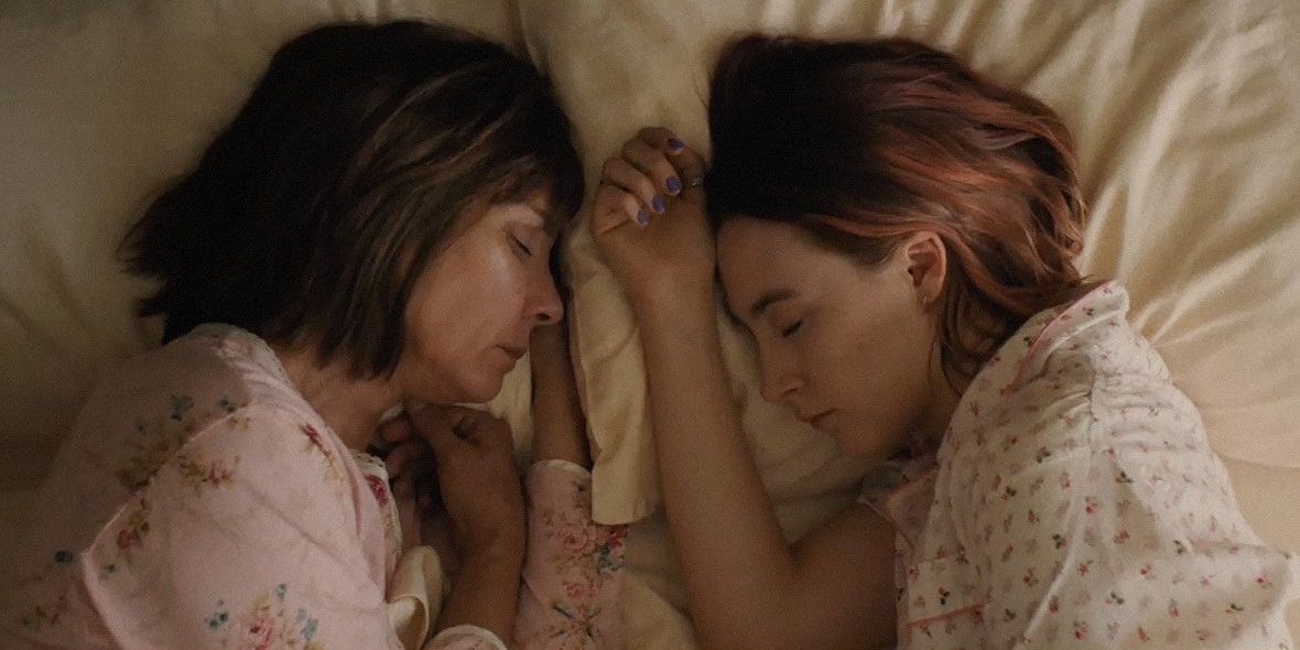 Christine and Marion in the opening shot of Lady Bird