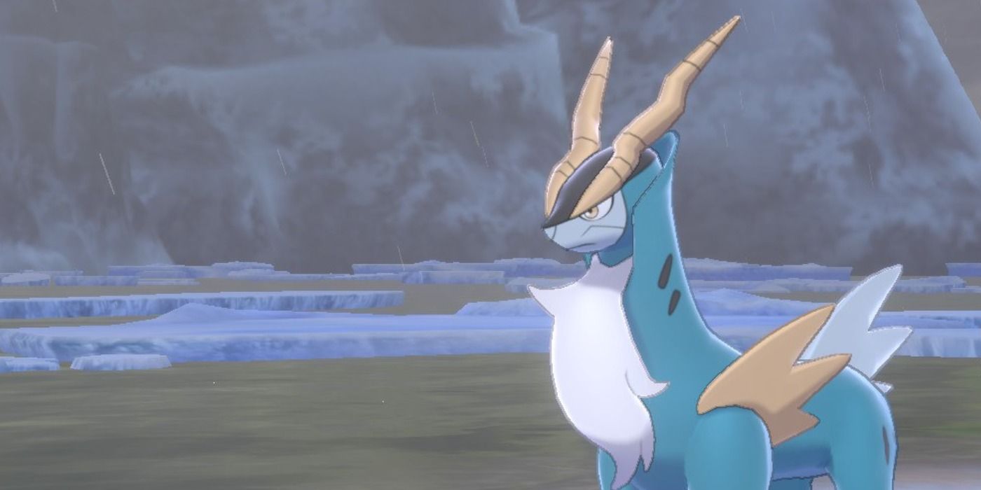 Cobalion in the Crown Tundra DLC of Sword and Shield