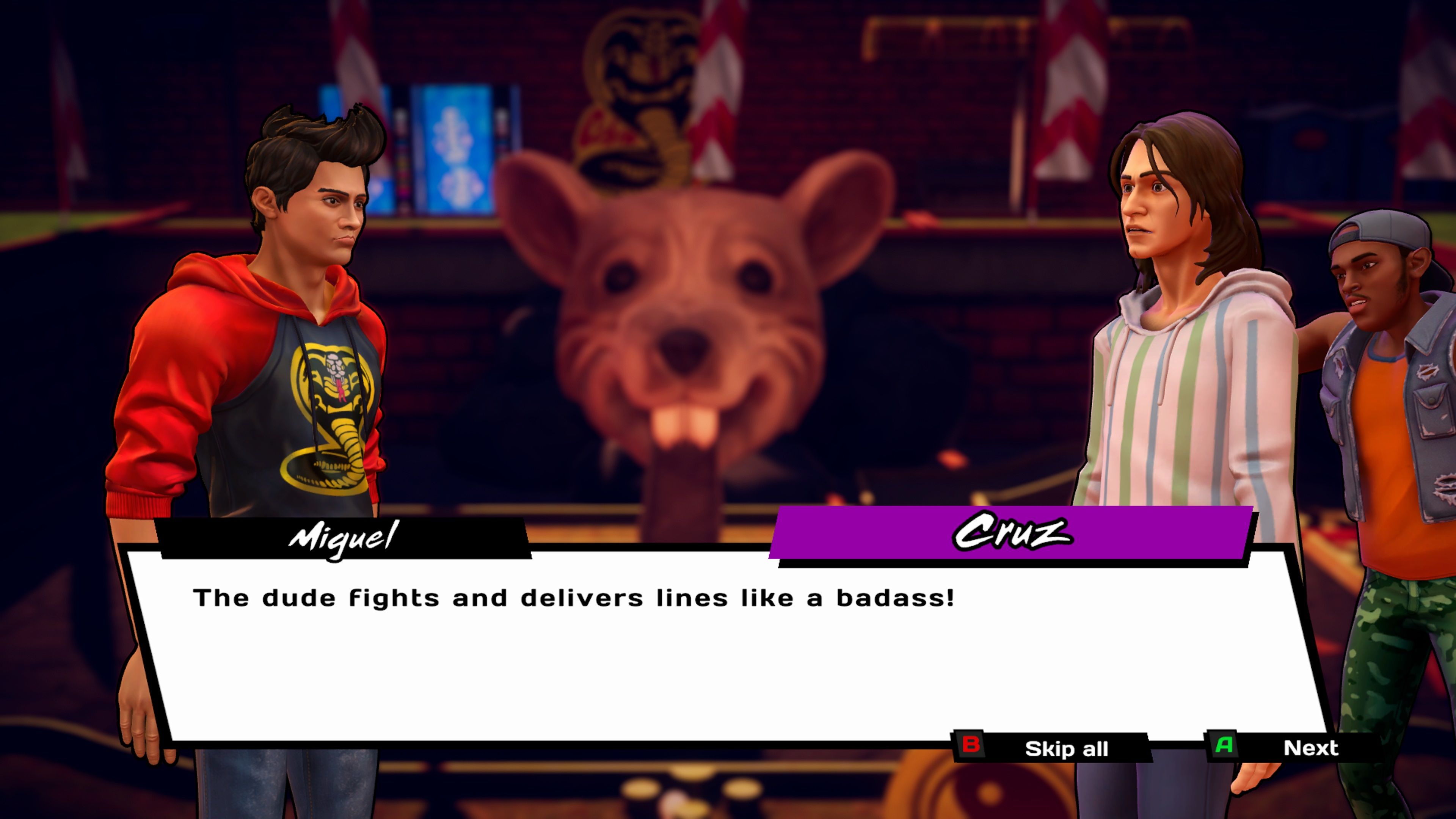 Cobra Kai The Karate Kid Saga Dialogue Gameplay