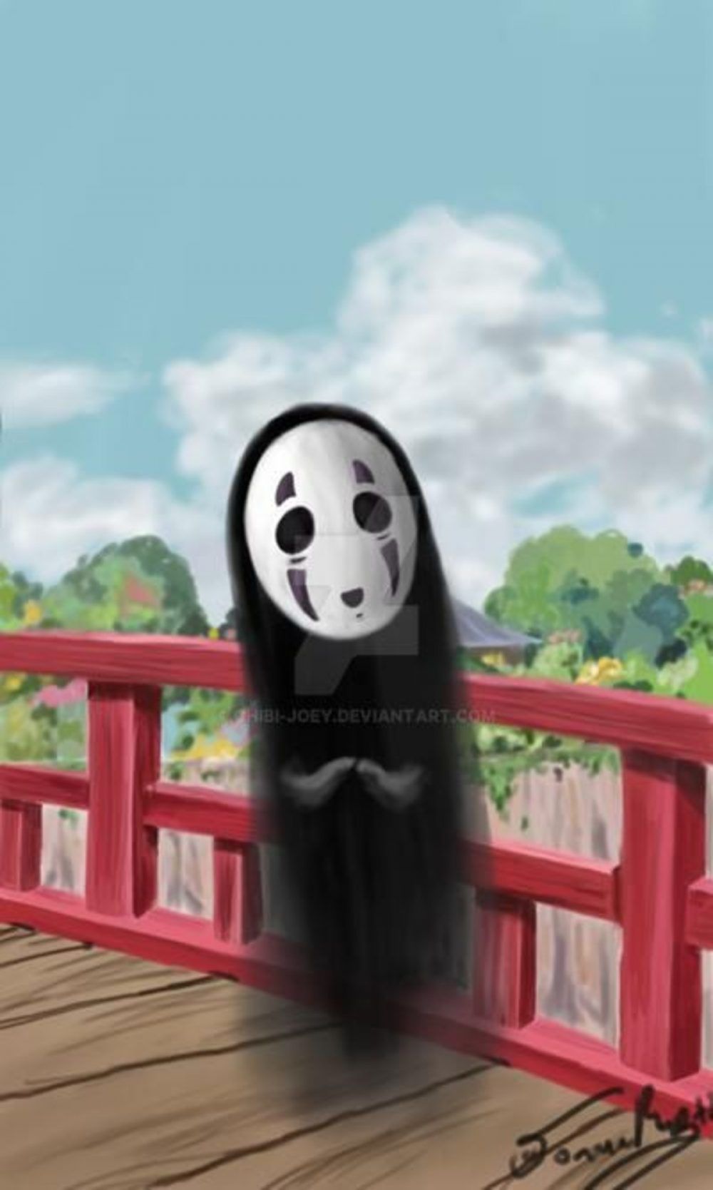 Cute No Face Studio Ghibli fanart by chibi_joey