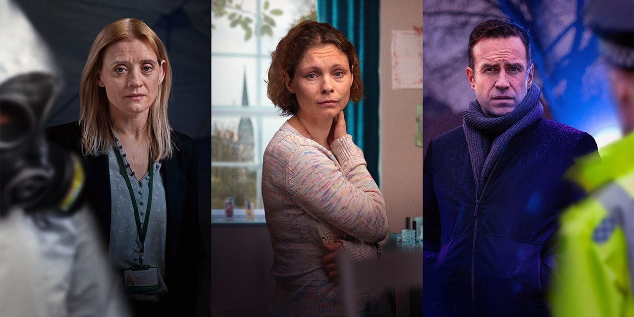 3 main characters side by side in The Salisbury Poisonings