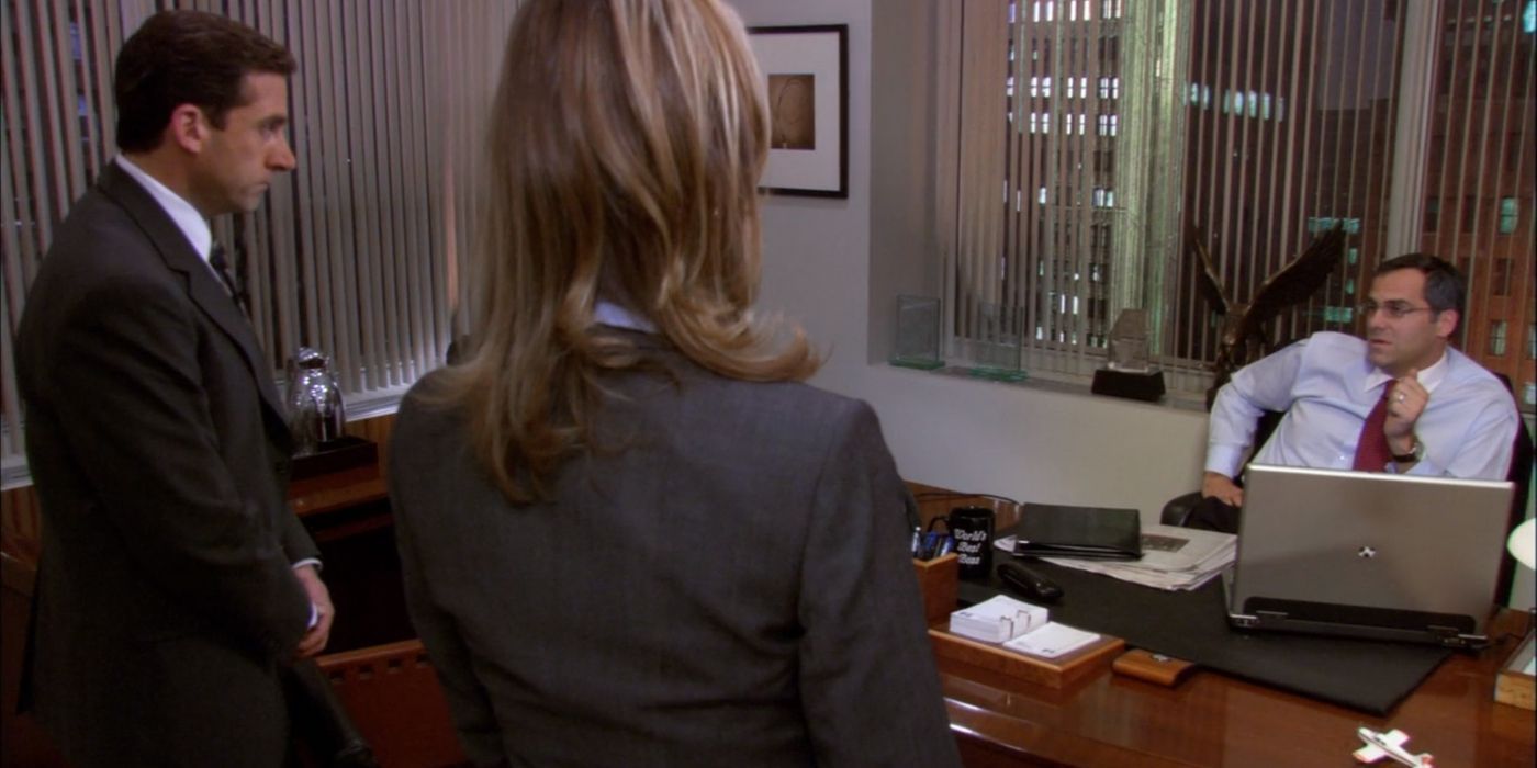 DAVID TALKING TO JAN AND MICHAEL - THE OFFICE